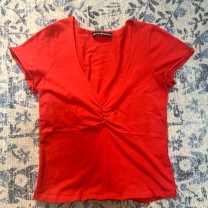 Brandy Melville Red Gina top